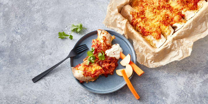 Enchiladas med oksekød
