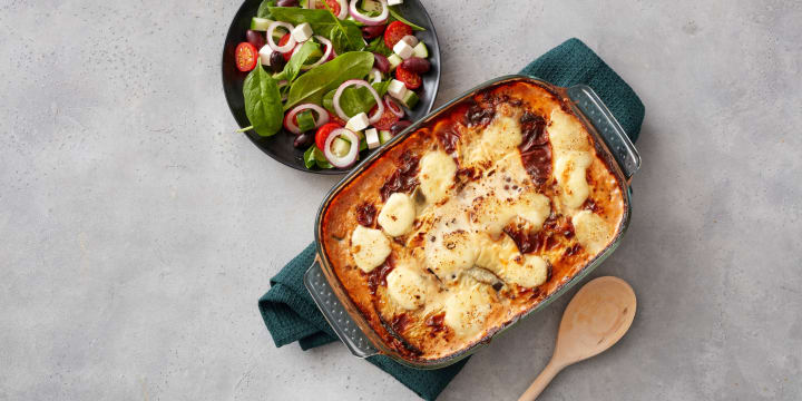 Opskrift Pa Vegetar Moussaka Med Aubergine Og Kartofler Fotex Dk