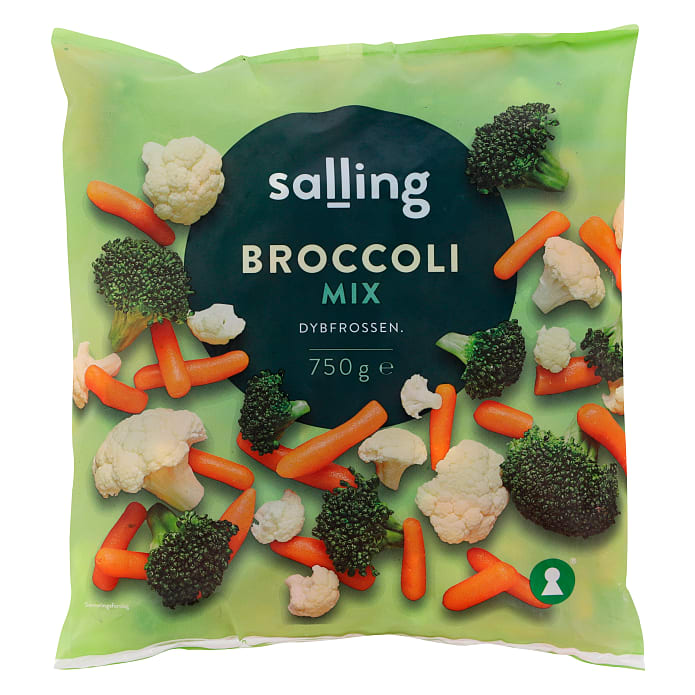 Grøntsagsblanding m. broccoli, blomkål og gulerødder