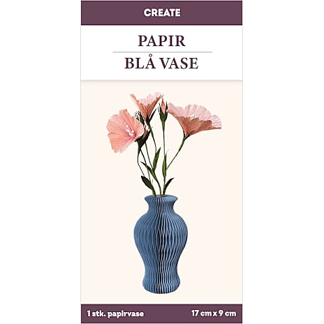1conzept Papirvase 18 cm - Blå 1 stk.