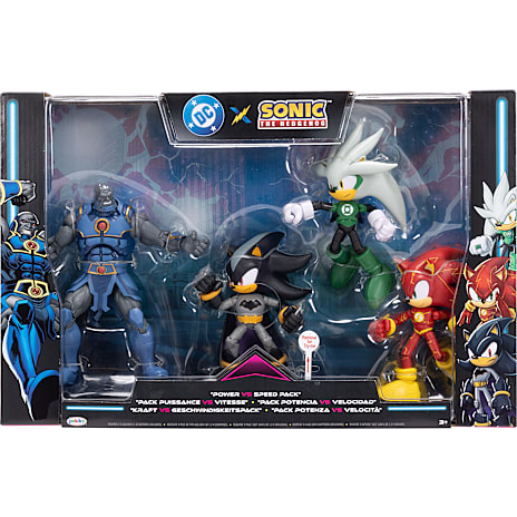 Sega DC x Sonic Power vs Speed Figursæt 10 cm 4-pak
