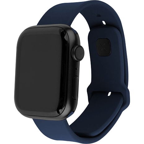 Fixed Silicon Sporty Strap Apple Watch blå
