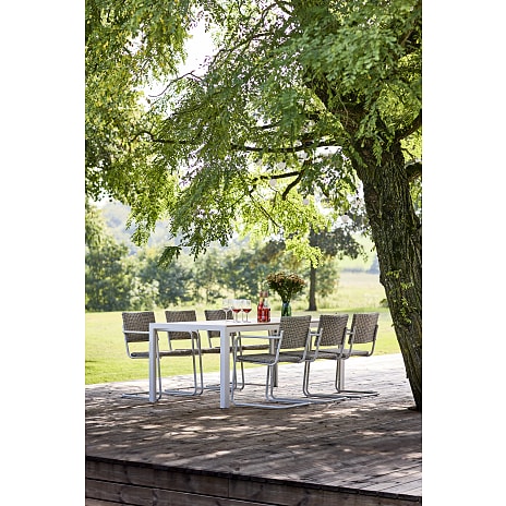 Carlton Teak Med 6 Pescara Stole Sandy Grey