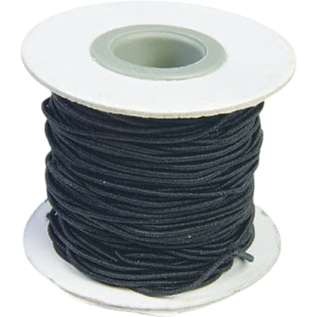 Elastiksnor 1,2 mm x 25 m Sort