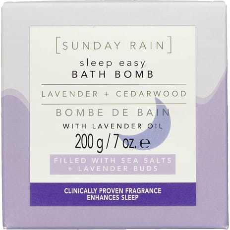 Sunday Rain Badebomber Med Lavendel Og Cedertræ