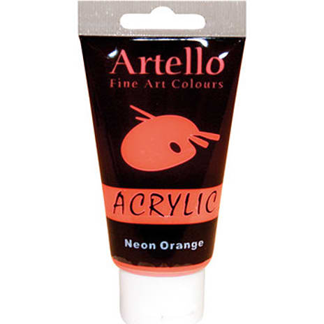 Artello akrylmaling 75 ml - Neon Orange 75 ml