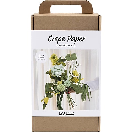 Creativ Company Dekorationssæt Crepeblomster