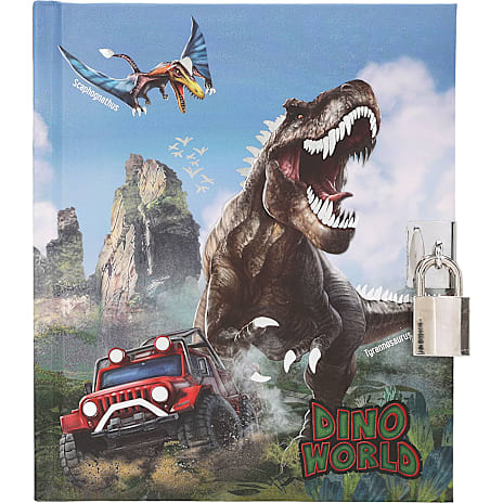 Dino World Dagbog med Hængelås