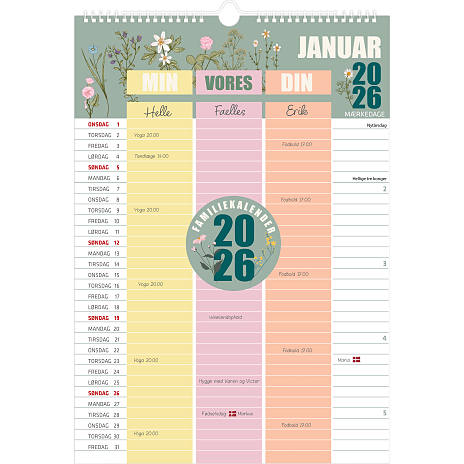 1Conzept Kalender 2026 Kun Os To