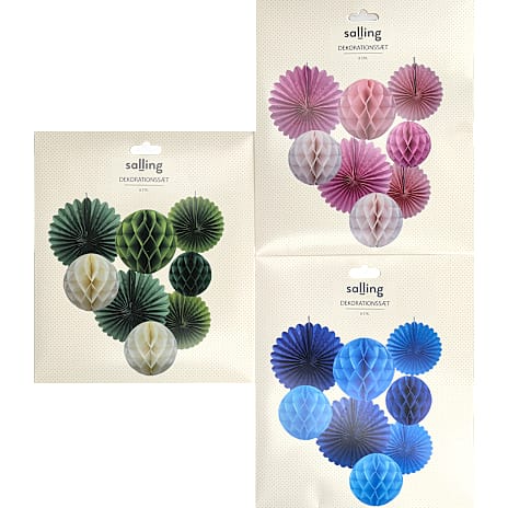 Salling Dekorationssæt - 8 dele - flere varianter - assorteret 1 stk.