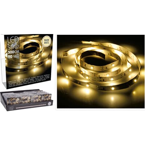 LEDstrip 3 m 90 LED Hvid