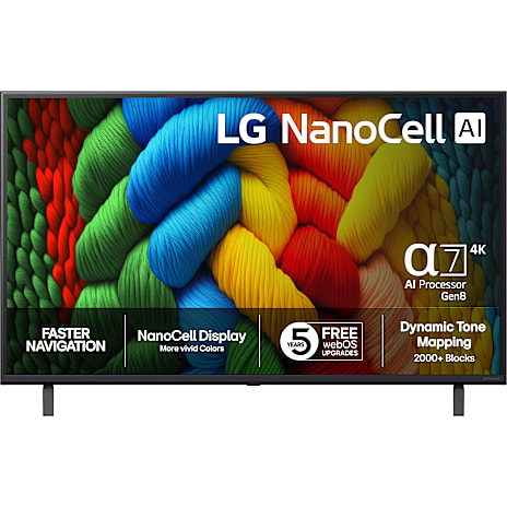 LG 43" NanoCell 4K AI TV 43NANO80A
