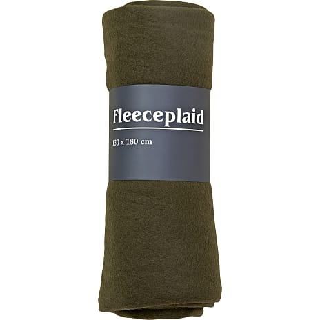Fleece Plaid 130x180 cm olivengrøn
