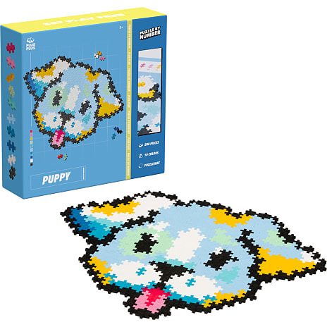 Plus-Plus Puppy Puzzle by Number