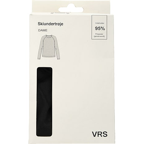 VRS Dame Skiundertrøje Sort, Str. 2XL