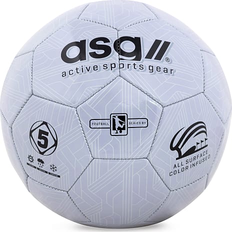 ASG Fodbold str. 5 sølvfarvet