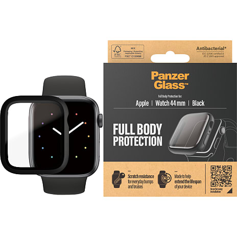 Andre Mærker PanzerGlass Apple Watch 4/5/6/se 44 mm - Black 1 stk.