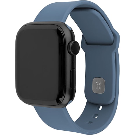 Fixed Silicone rem Apple Watch blå