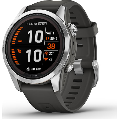 Garmin Fenix 7S Pro Solar Sportsur 42 mm Grå
