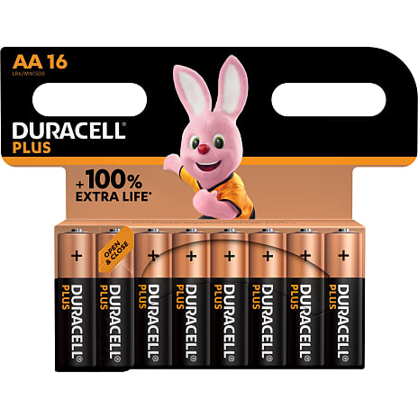 matron blanding overdrive Duracell batterier Plus Power AA - 16 stk. | Køb online på br.dk!