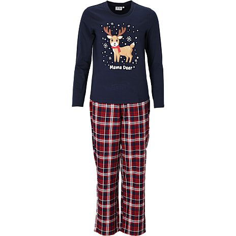 VRS dame julepyjamas - S - Mørkeblå