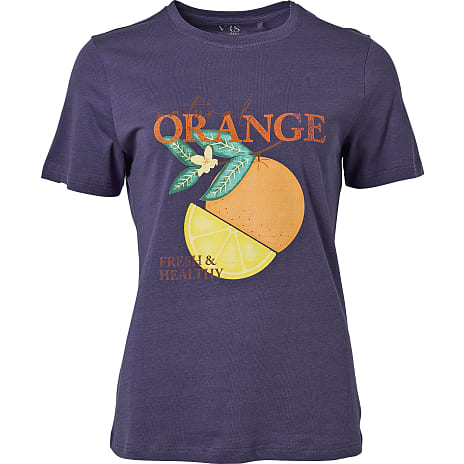 VRS Dame T-shirt Str. S Blå