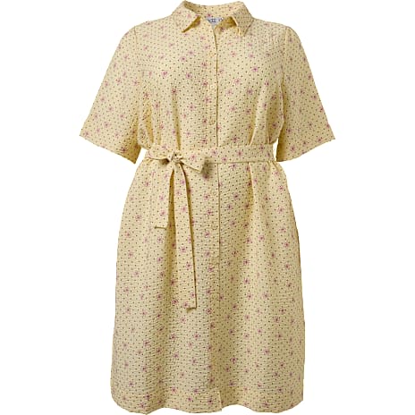 VRS Dame Oversize Skjortekjole Str. 46 Gul