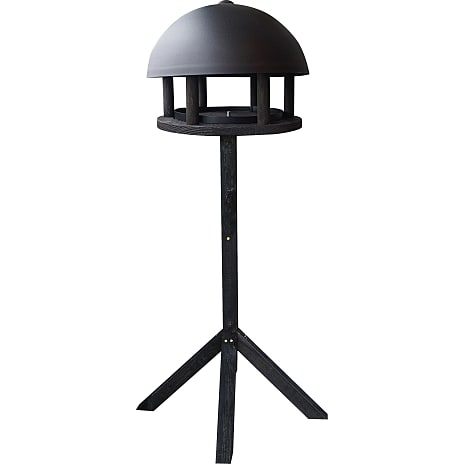 Bird Foderhus Dome Black Wood