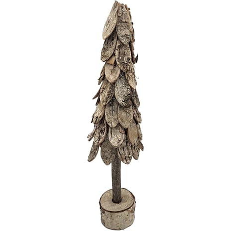 HBX Juletræ Med Bark Højde 38 cm Natur