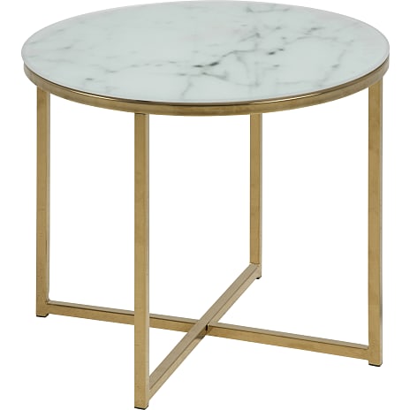 AC Design Furniture Alisma Sofabord Hvid Marmorlook