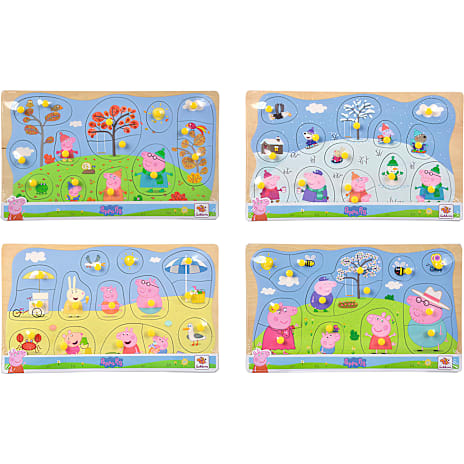 Eichhorn Peppa Pig knoppuslespil – flere varianter – assorteret 1 stk.