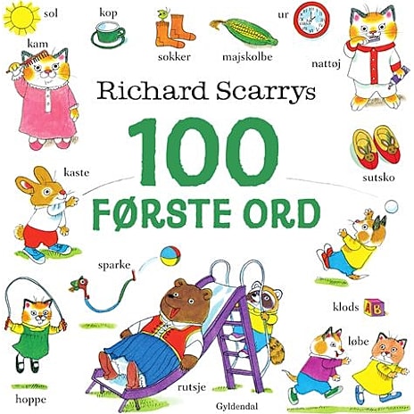 Gyldendal Richard Scarrys 100 første ord - Richard Scarry 1 stk.