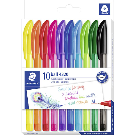 Staedtler kuglepenne 10-pak - flere farver 1 stk.