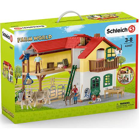 Schleich Bondegårdshus Med Stald Og Dyr 42407