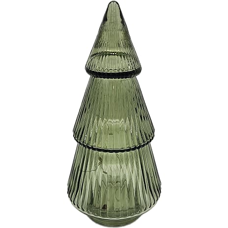 LED Glastræ Højde 23 cm Olivengrøn