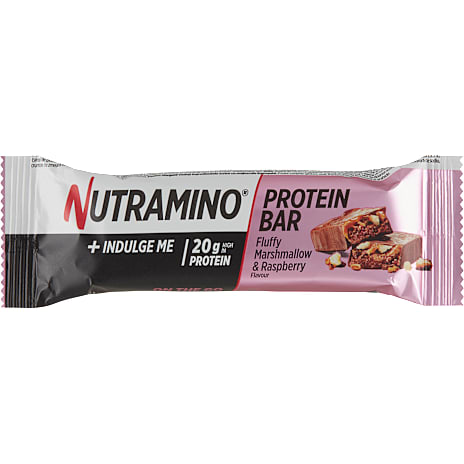 Nutramino Proteinbar med skumfidus og hindbær