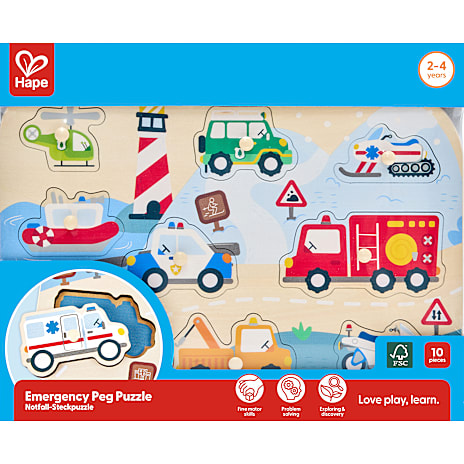 Hape Træpuslespil Køretøjer