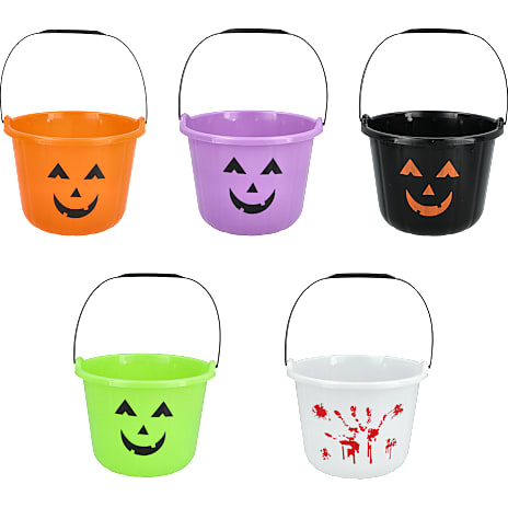 Halloween Trick or Treat-spand Højde 15 cm Assorteret