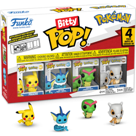 Funko Bitty POP! Pokémon Pikachu/Cubone/Vaporeon/Caterpie