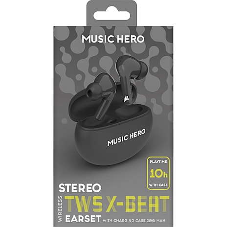 SBS Music Hero in-ear headphones - sort 1 stk.