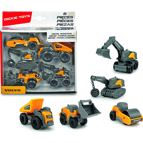 Dickie Toys Volvo Arbejdsbiler 5-Pak