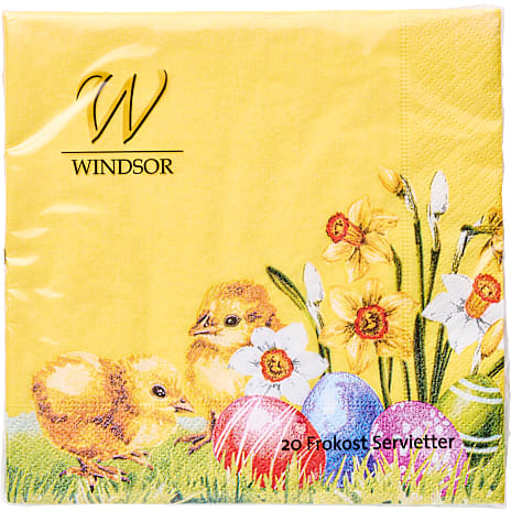 Windsor påskeservietter 33x33 cm 20-pak 20 stk.