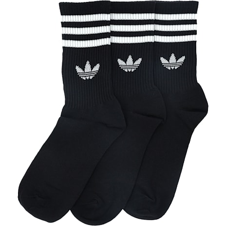 Adidas 3-pak Crew Strømper Sort str. 37-39