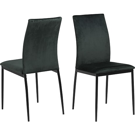 AC Design Furniture Demina Spisebordsstol Mørkegrøn Velour