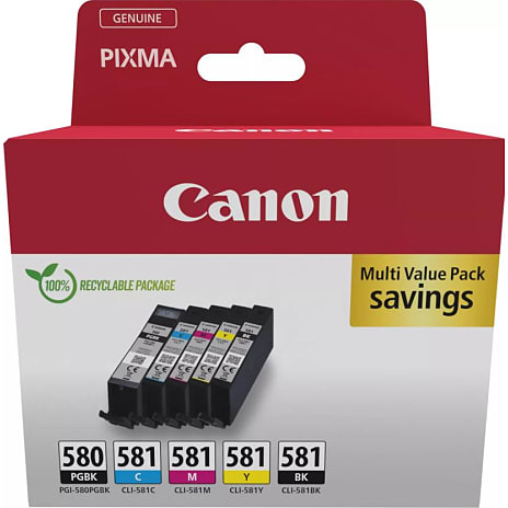 Canon PGI-580/CLI-581 blækpatron - sort/cyan/magenta/gul 1 stk.