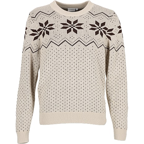 VRS Dame Striktrøje med Vinterdetaljer 2XL Beige