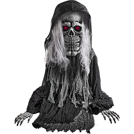 Halloween Animeret Skelet 130 cm Sort