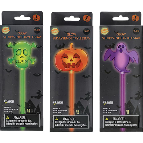 Halloween Knæklys Tryllestav Assorteret