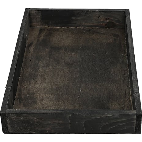 Dekorationsfad i træ 32 x 20 cm - natur 1 stk.