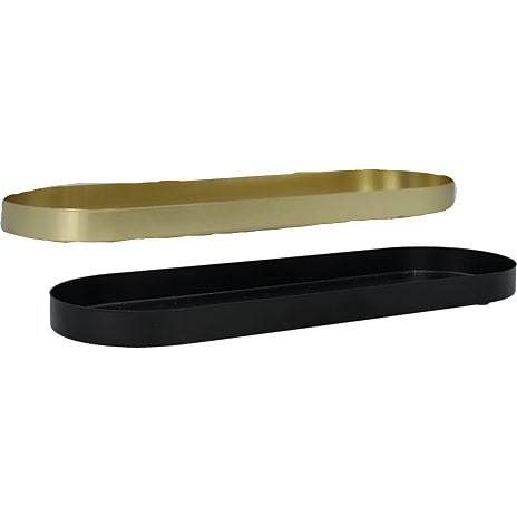 Julefryd Aflangt Metal Fad Længde 36 cm Assorteret